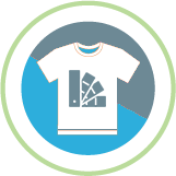 Печать на цветных футболках